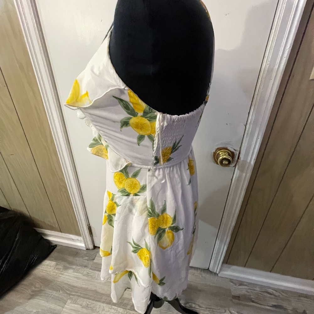 Lemon Print Ruffle Dress - Picture 2 of 5